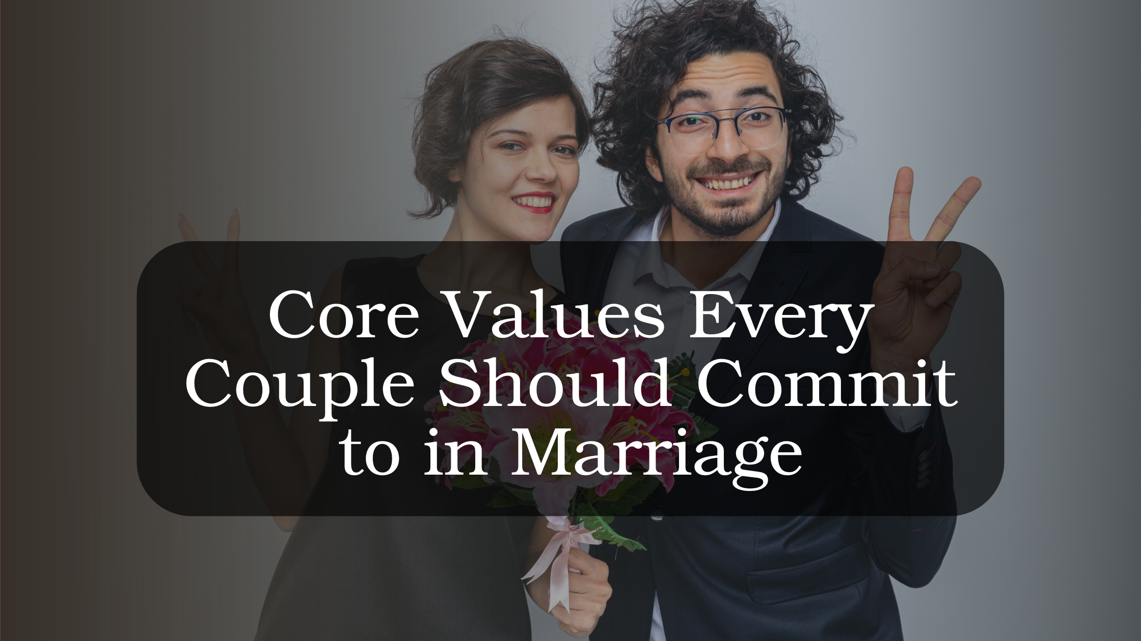 Married couple sharing a meaningful moment together, representing core values like trust, respect, and commitment in a healthy marriage