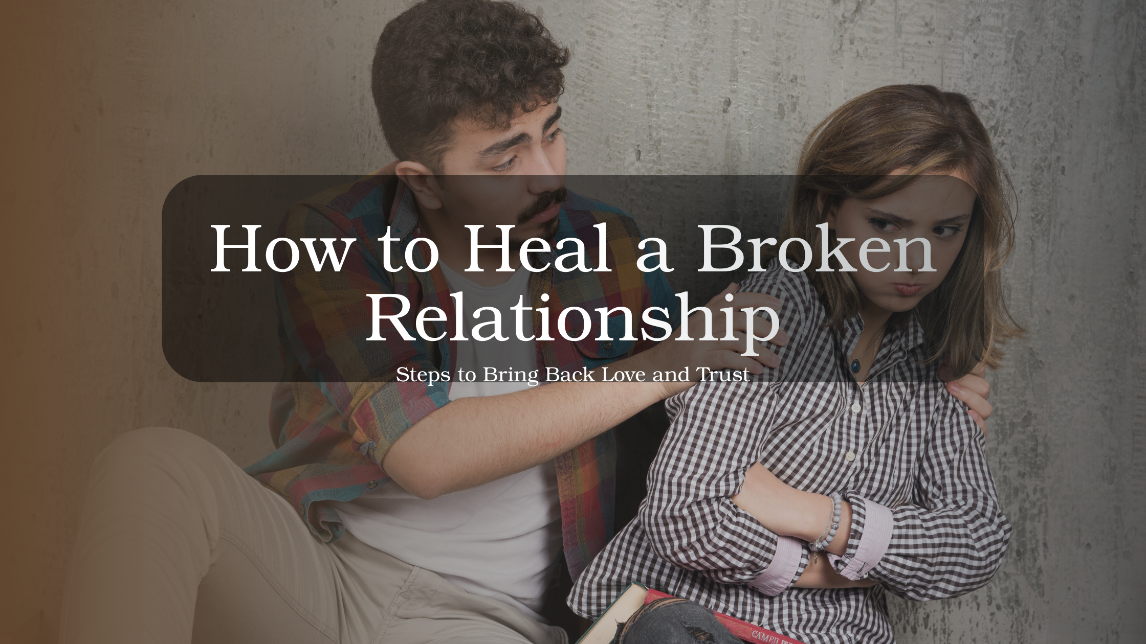 Couple reconnecting emotionally after conflict, symbolizing rebuilding trust, healing, and restoring love in a broken relationship