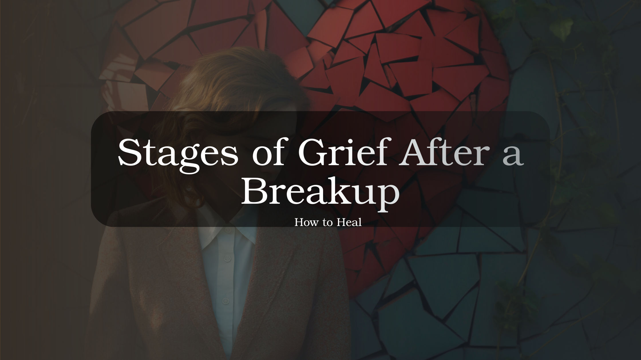 Person experiencing emotional distress after a breakup, reflecting stages of grief and the process of healing from relationship loss