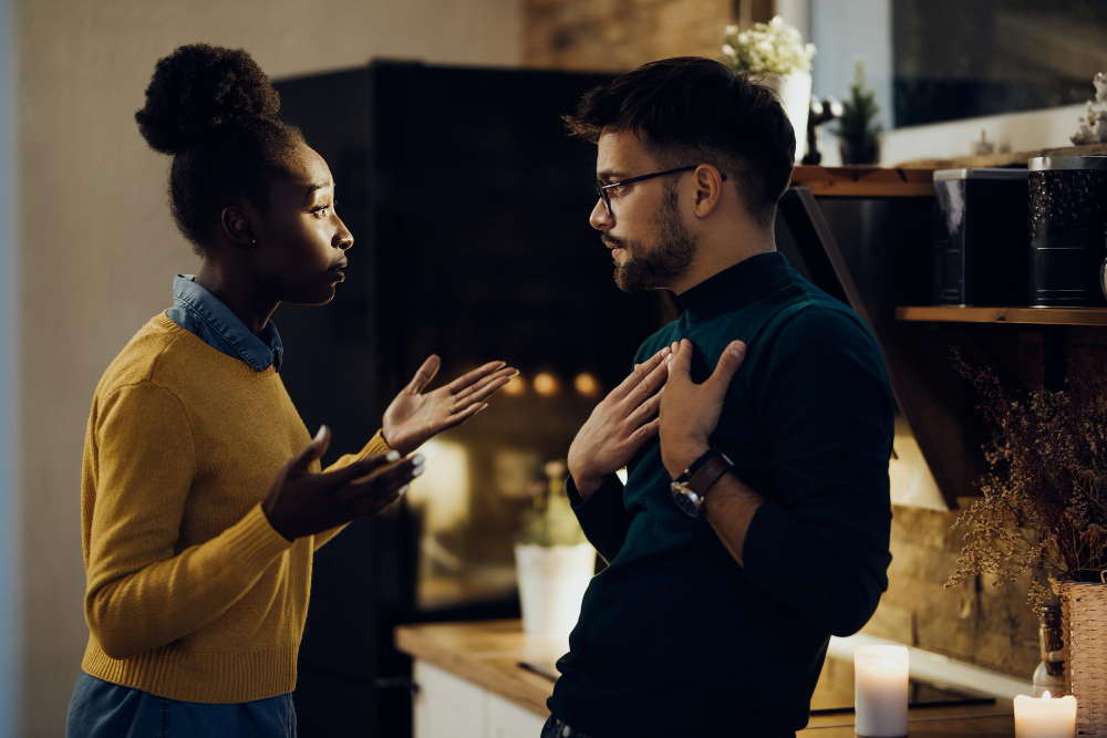 Couples should consider therapy when defensiveness leads to repeated arguments, emotional withdrawal, communication breakdowns, or unresolved resentment. Professional support can help partners understand emotional triggers, improve communication patterns, and create healthier ways to respond during conflict.