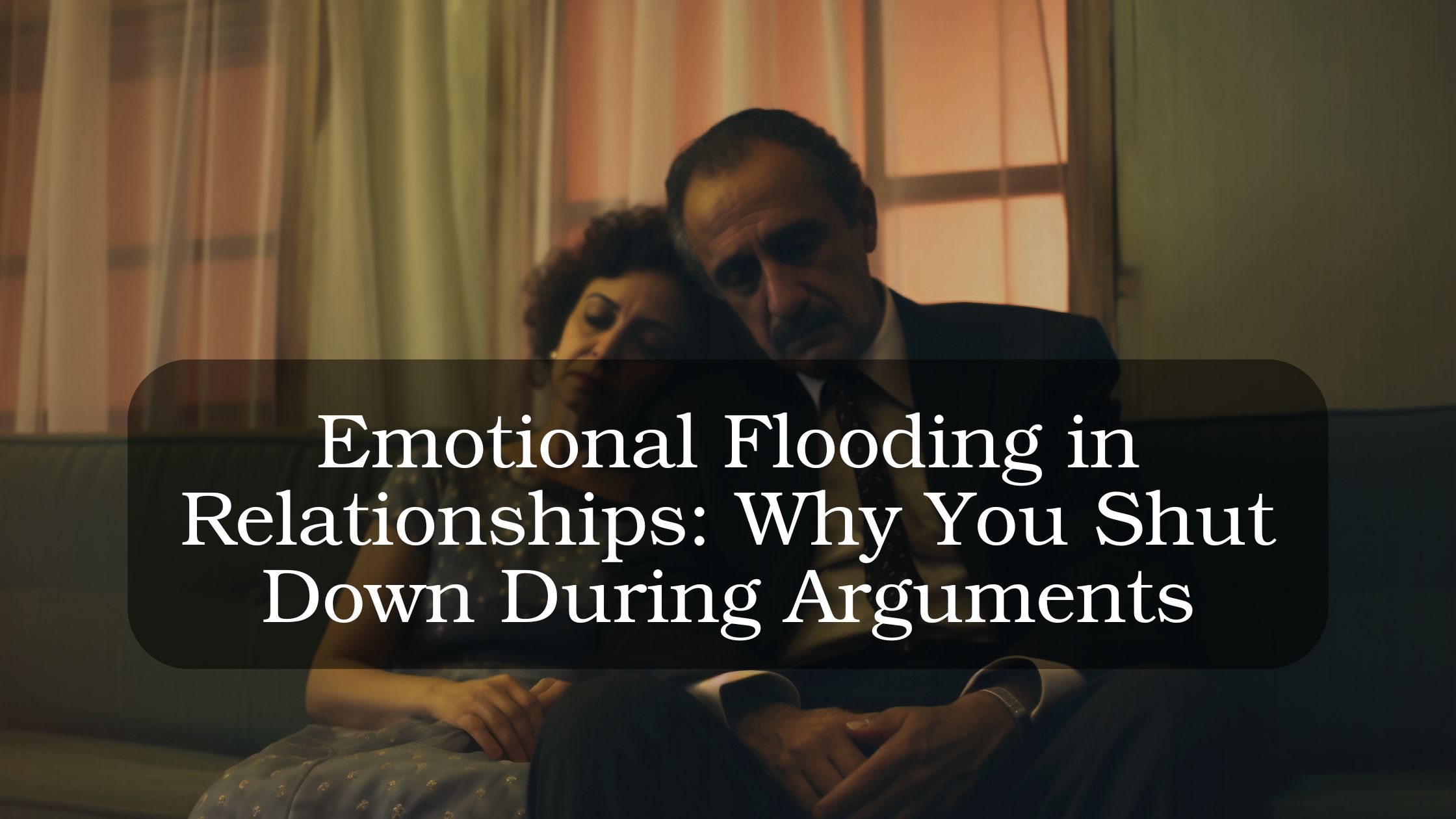 Emotional flooding in relationships causing shutdown during arguments and communication conflict between couples in therapy