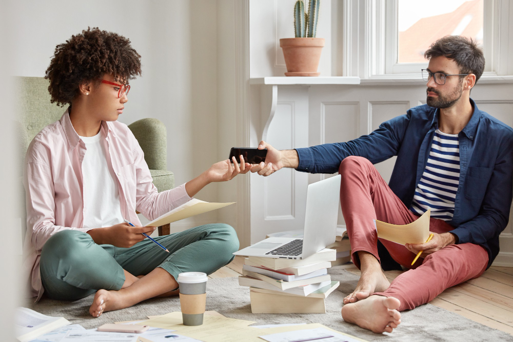 Family members using practical communication and coping strategies together to manage anxiety and strengthen emotional support at home.